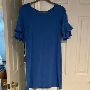 Lilly Pulitzer Blue Ruffled Tunic Top
